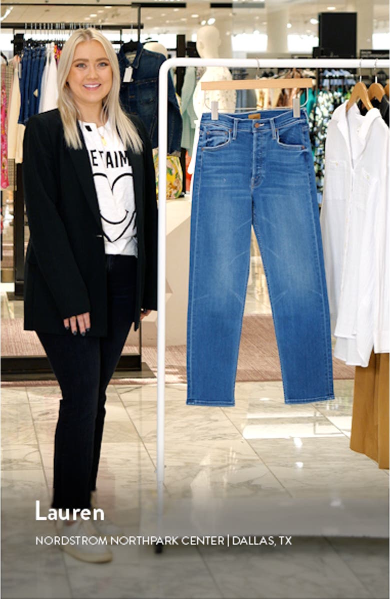 The Tomcat High Waist Crop Straight Leg Jeans, sales video thumbnail