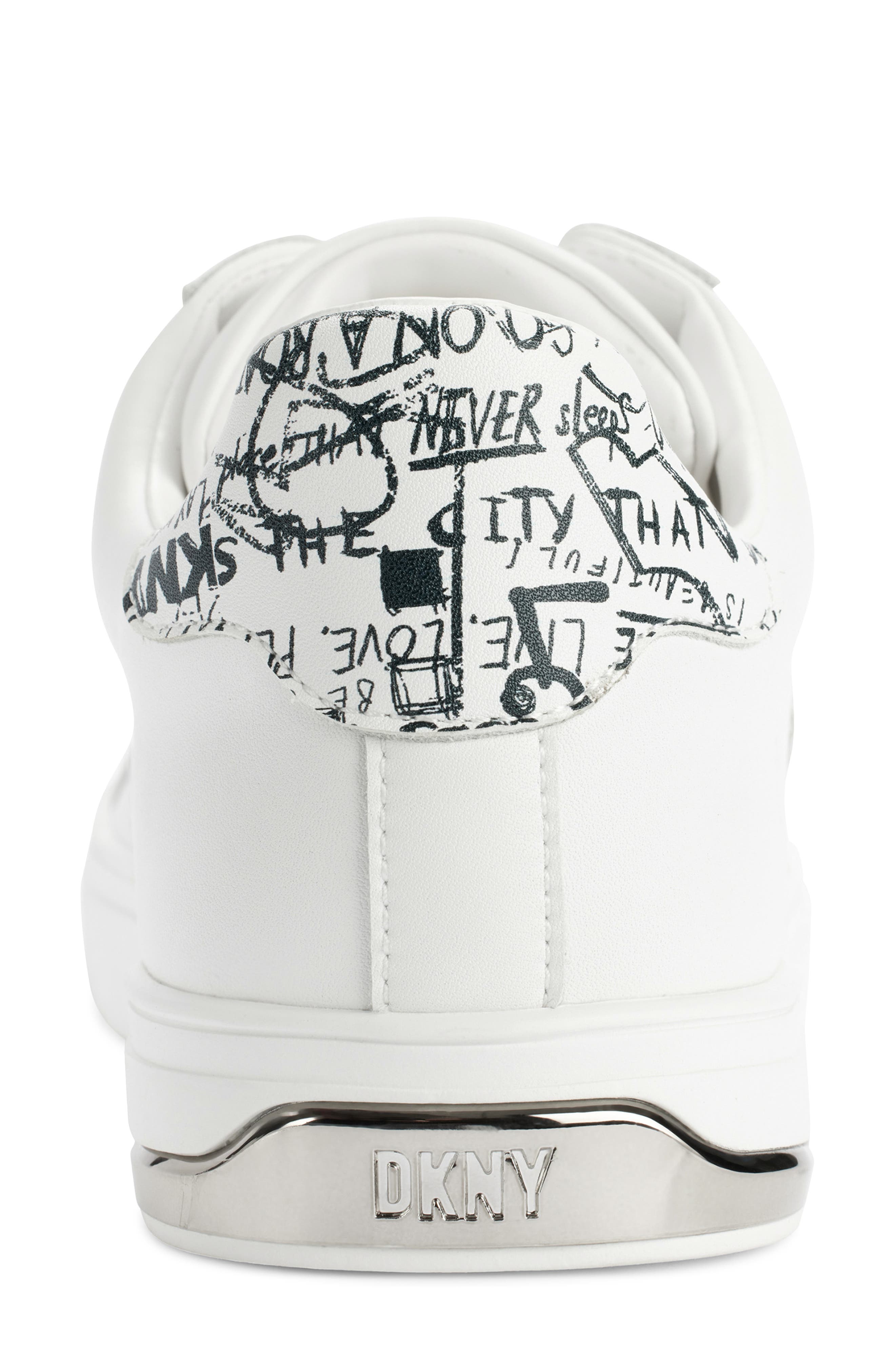 DKNY Abeni Sneaker, Alternate, color, White/ Black