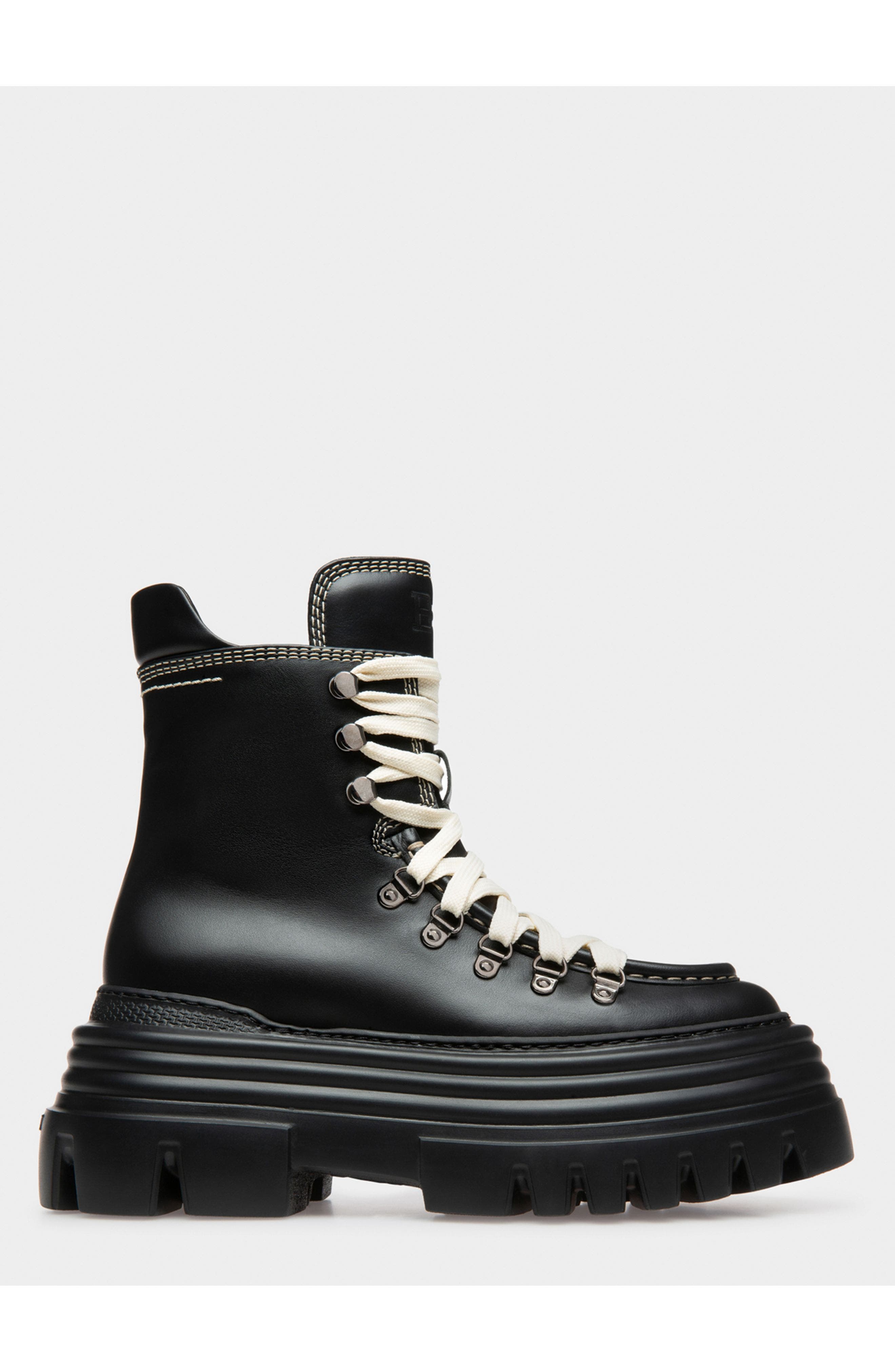 Bally Graciella Leather Booties, Main, color, 