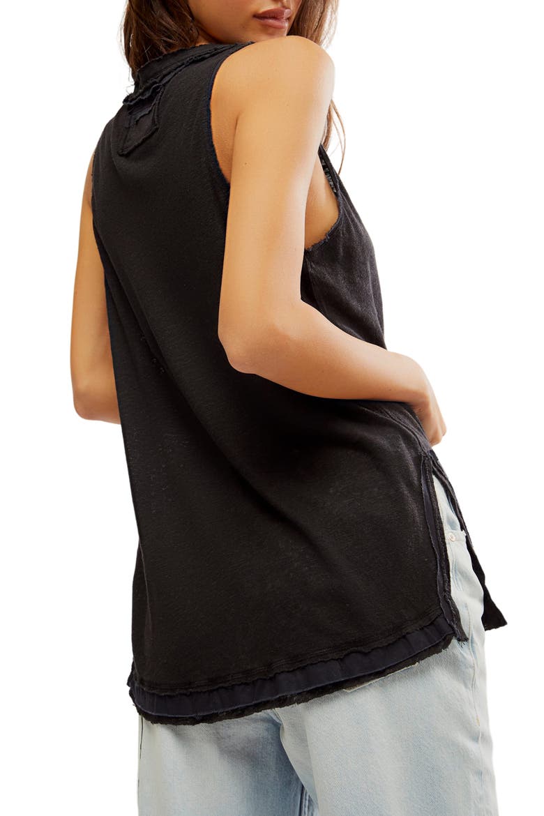 Love Language Burnout Tank, Alternate, color, BLACK