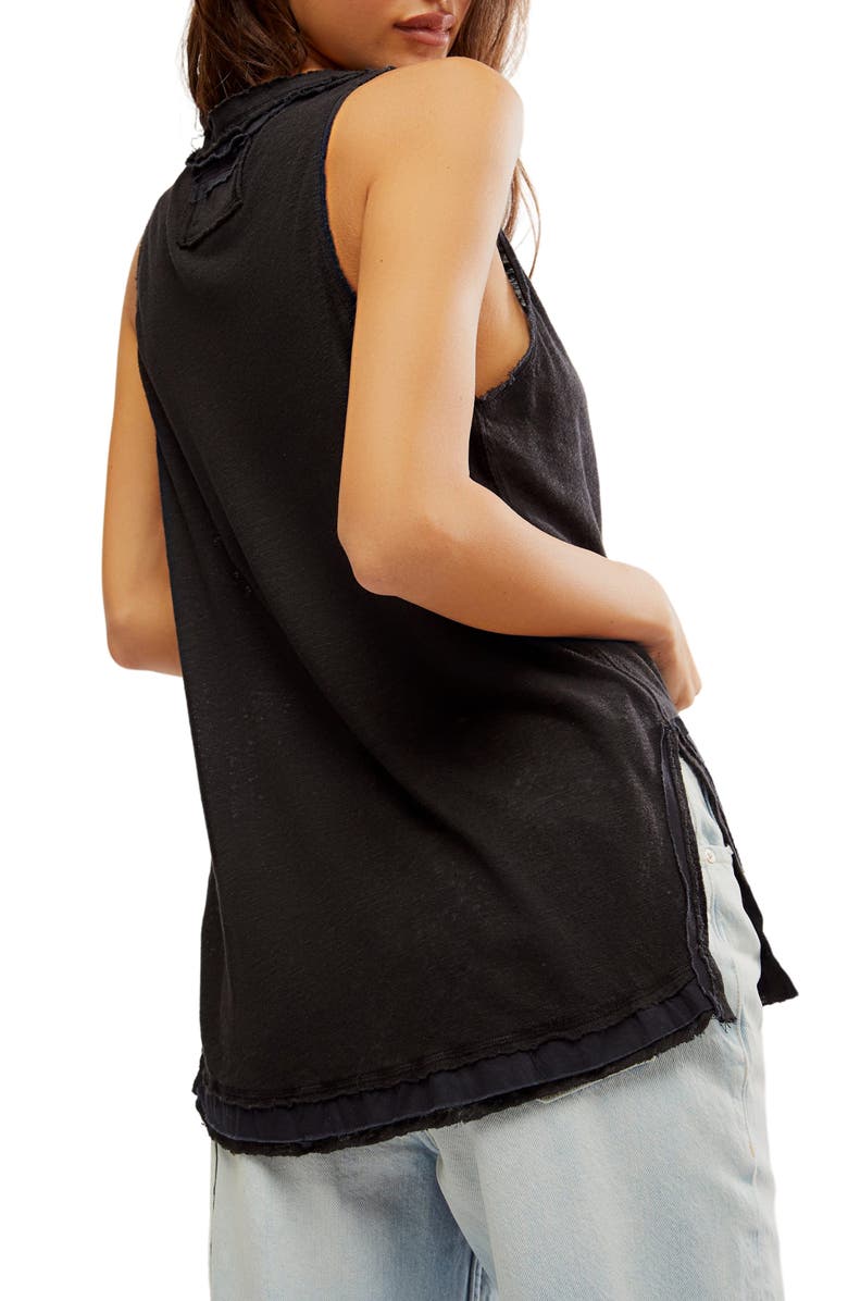 Free People Love Language Burnout Tank, Alternate, color, 