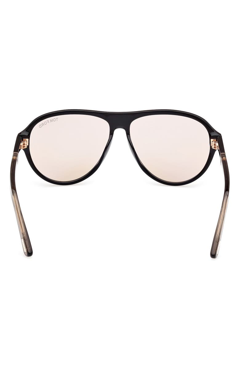 TOM FORD Quincy 59mm Pilot Sunglasses, Alternate, color,