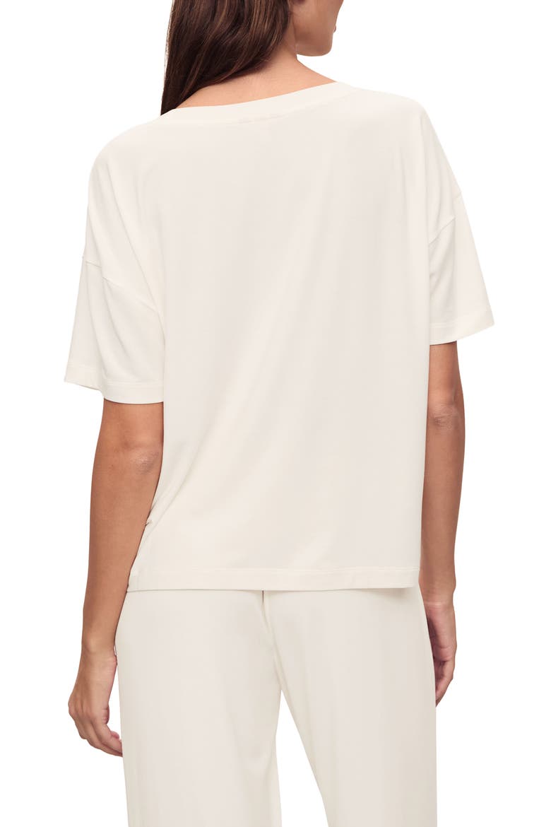 Giselle Stretch Modal Pajama Top, Alternate, color, IVORY