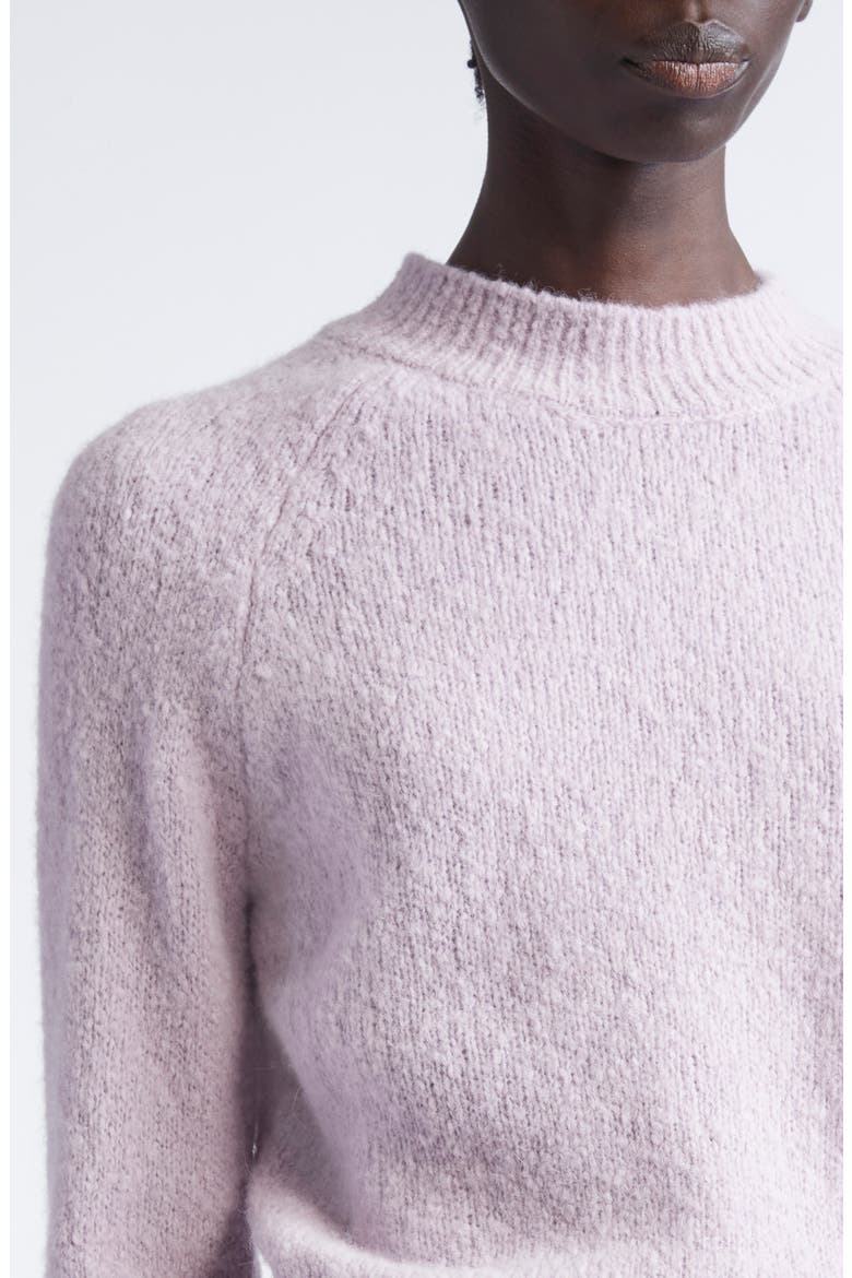 Texas Alpaca Blend Crewneck Sweater, Alternate, color, LILAC