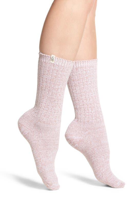 Ugg(r) Ribbed Crew Socks In White