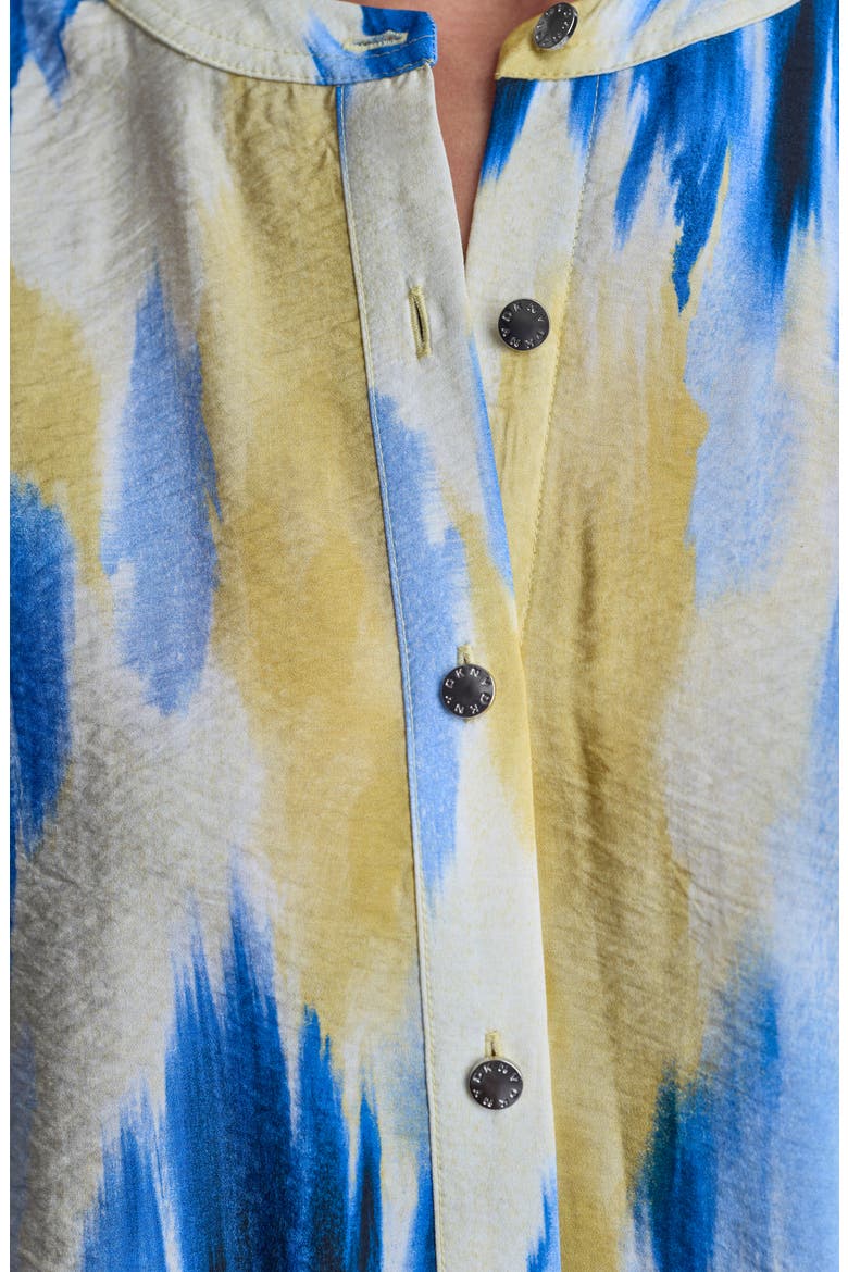 Abstract Print Button-Up Shirt, Alternate, color, SUNLIT SHORELINE
