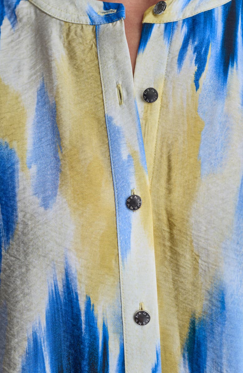 DKNY Abstract Print Button-Up Shirt, Alternate, color, Sunlit Shoreline