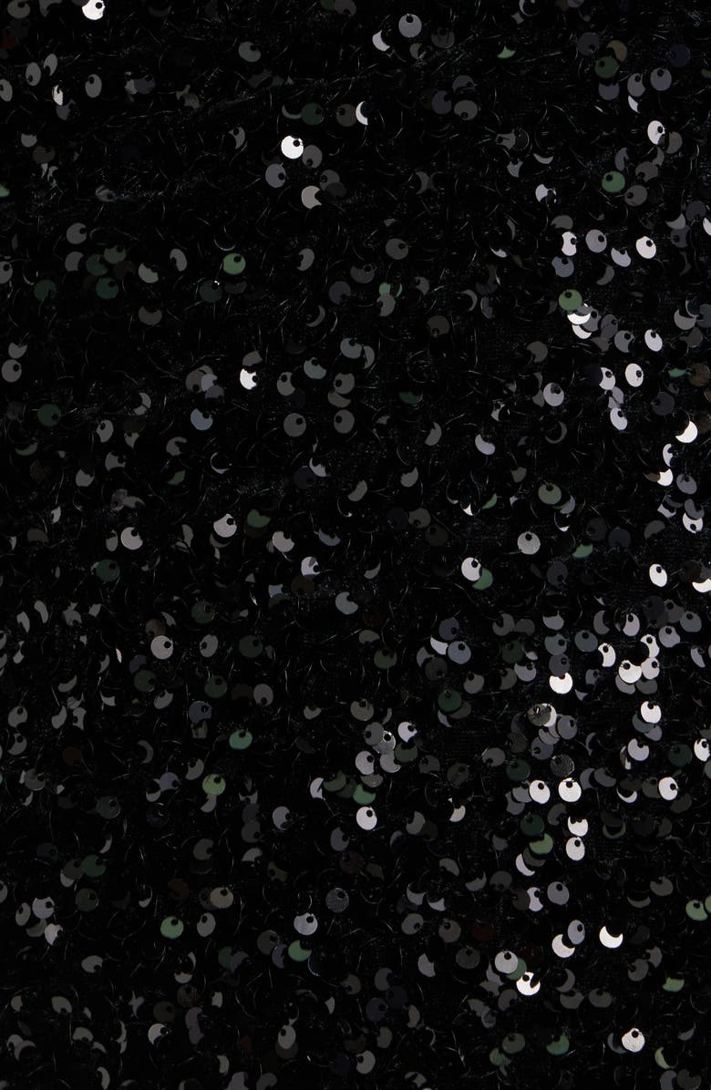 Princess Polly Cinematic Sequin Minidress, Alternate, color, Black