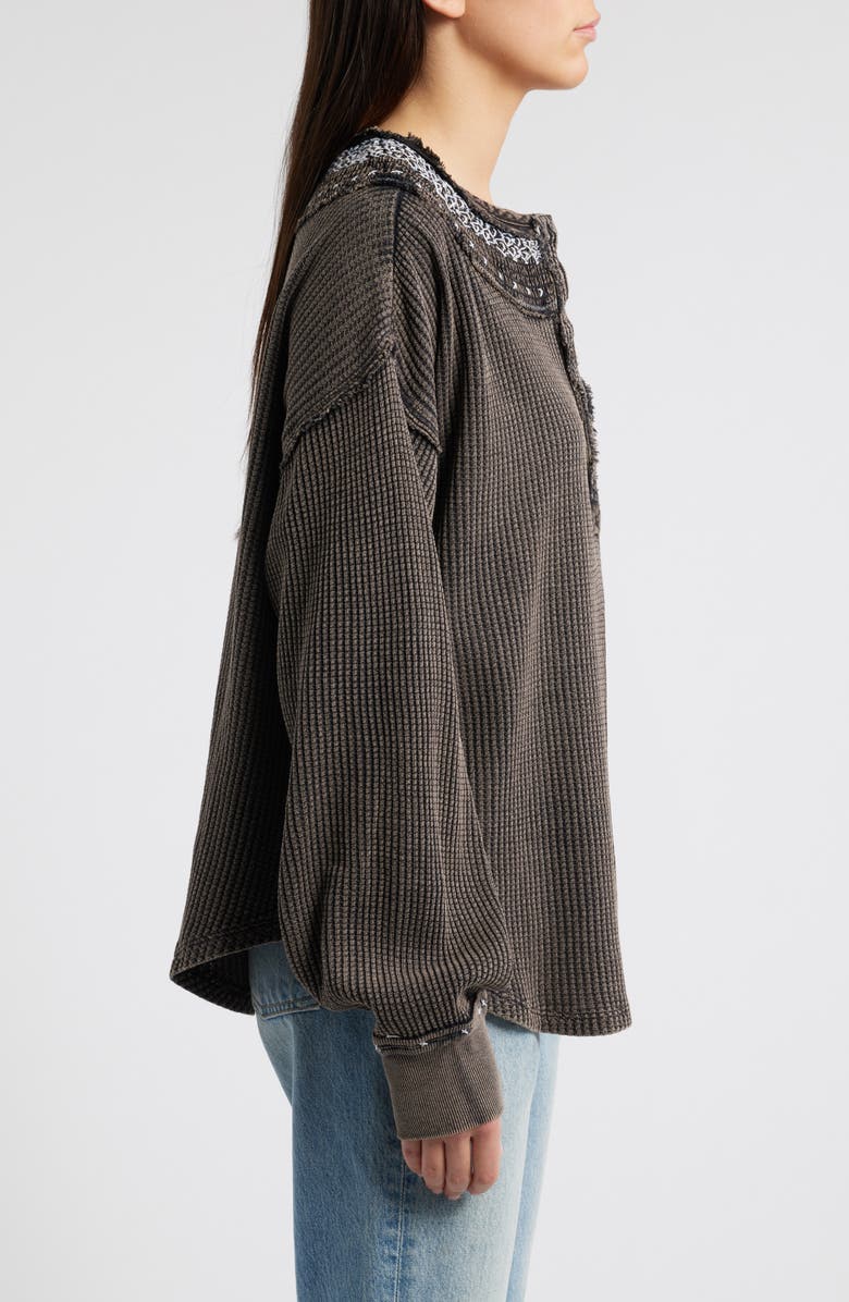 Free People Holly Embroidered Henley, Alternate, color,