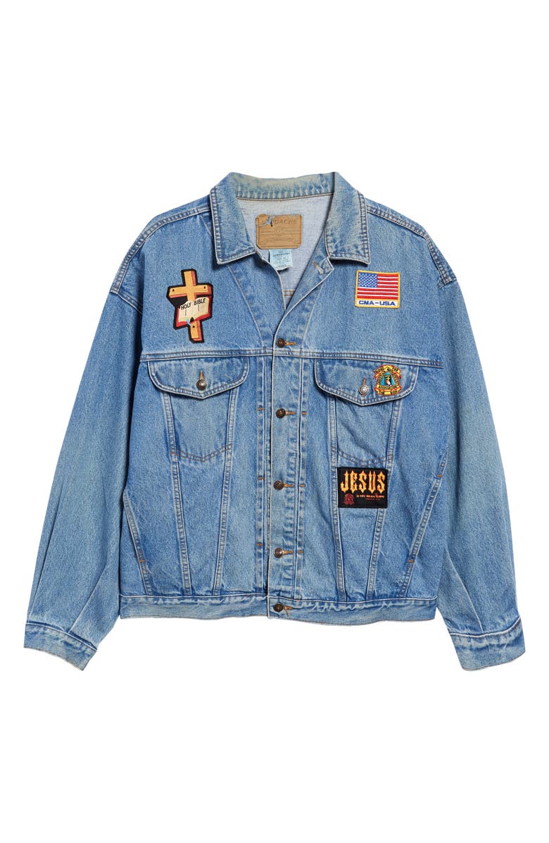 Goodfair Unisex Vintage '90s Jordache Patch Denim Jacket, Main, color,
