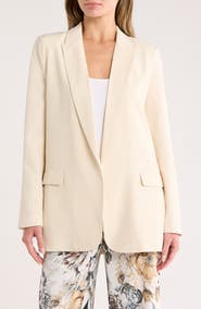 T Tahari One-Button Blazer