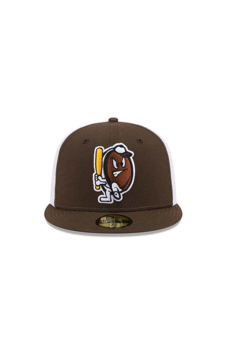 New Era Men's New Era  Brown Portland Sea Dogs Theme Nights 59FIFTY Fitted Hat, Alternate, color, 