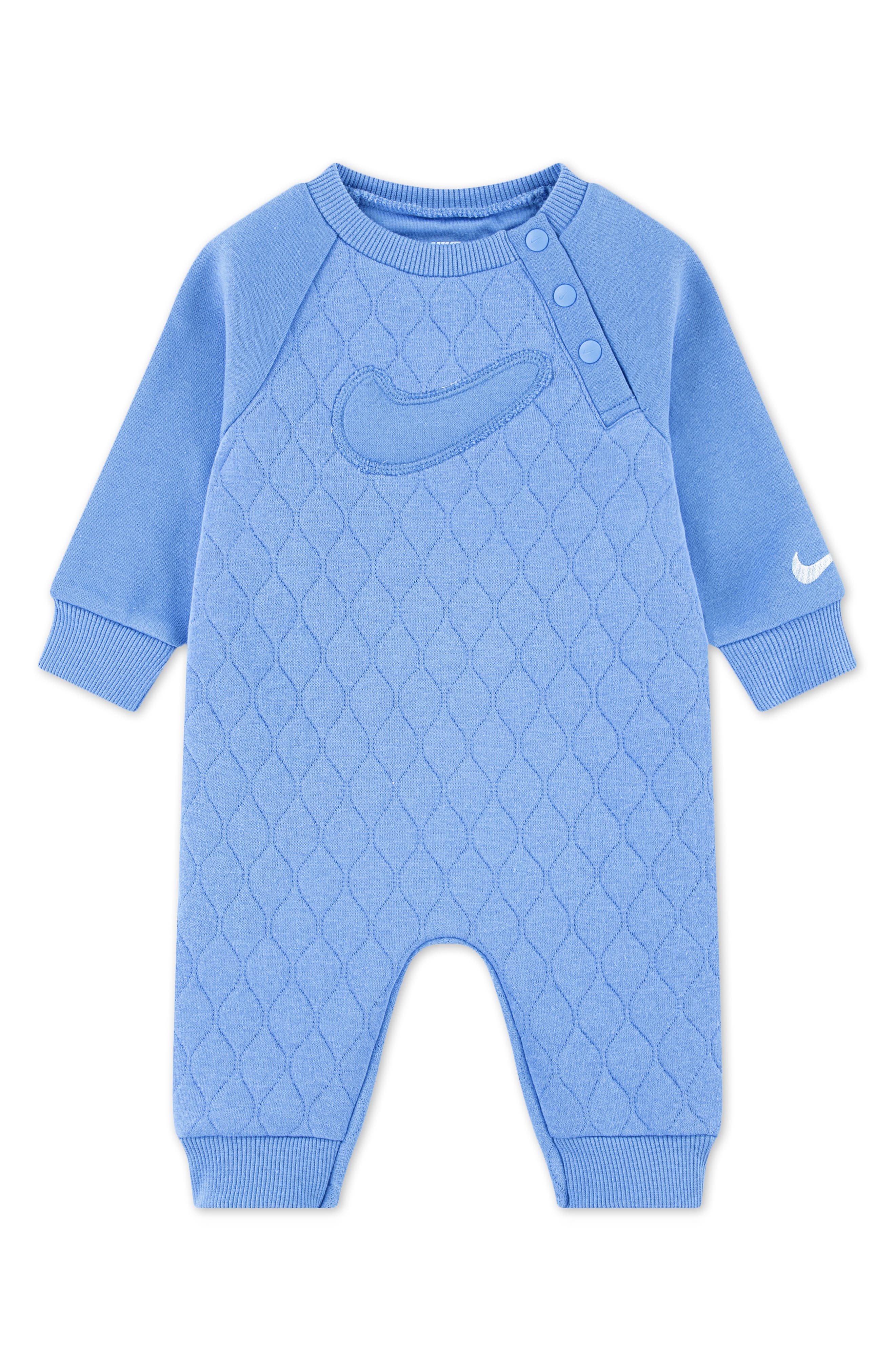 Nike Babies'  Ready Set Quilted Romper In  Polar