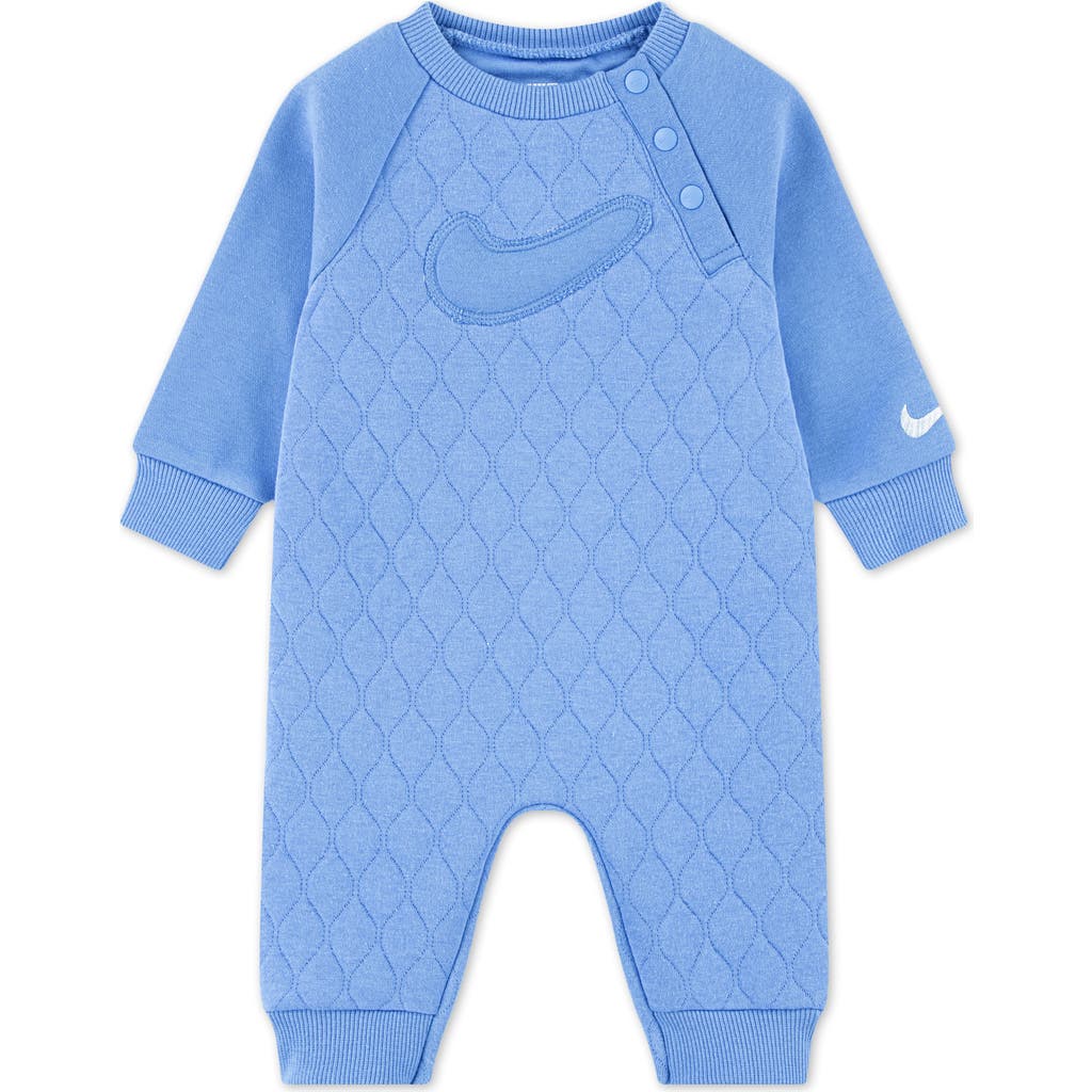 Nike Babies' Ready Set Quilted Romper In Polar