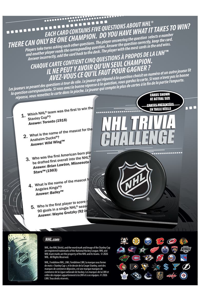 NHL Trivia Challenge, Alternate, color, Multicolor