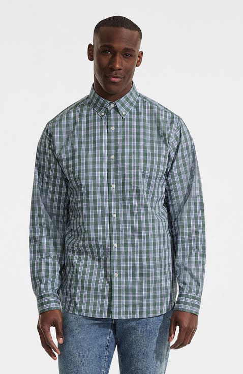 Traditional Fit Long Sleeve Travel Kit Shirt