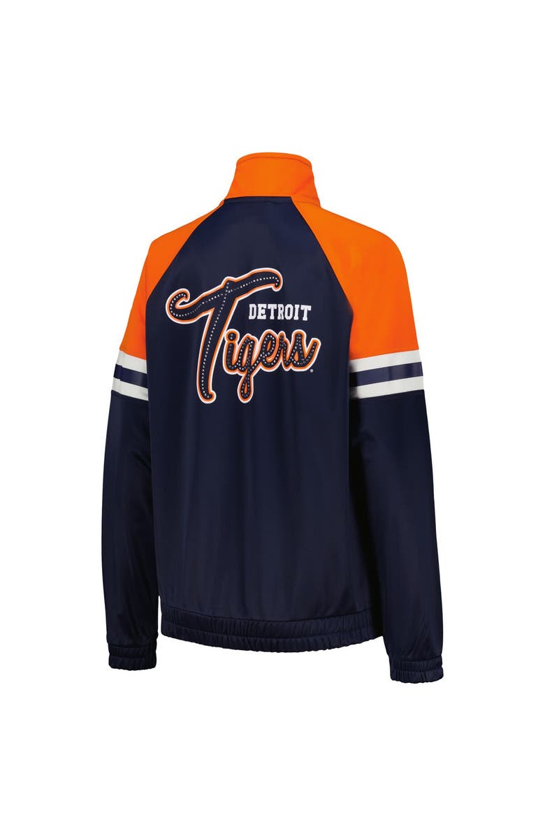 G-III 4HER BY CARL BANKS Women's G-III 4Her by Carl Banks Navy Detroit Tigers First Place Raglan Full-Zip Track Jacket, Alternate, color, 