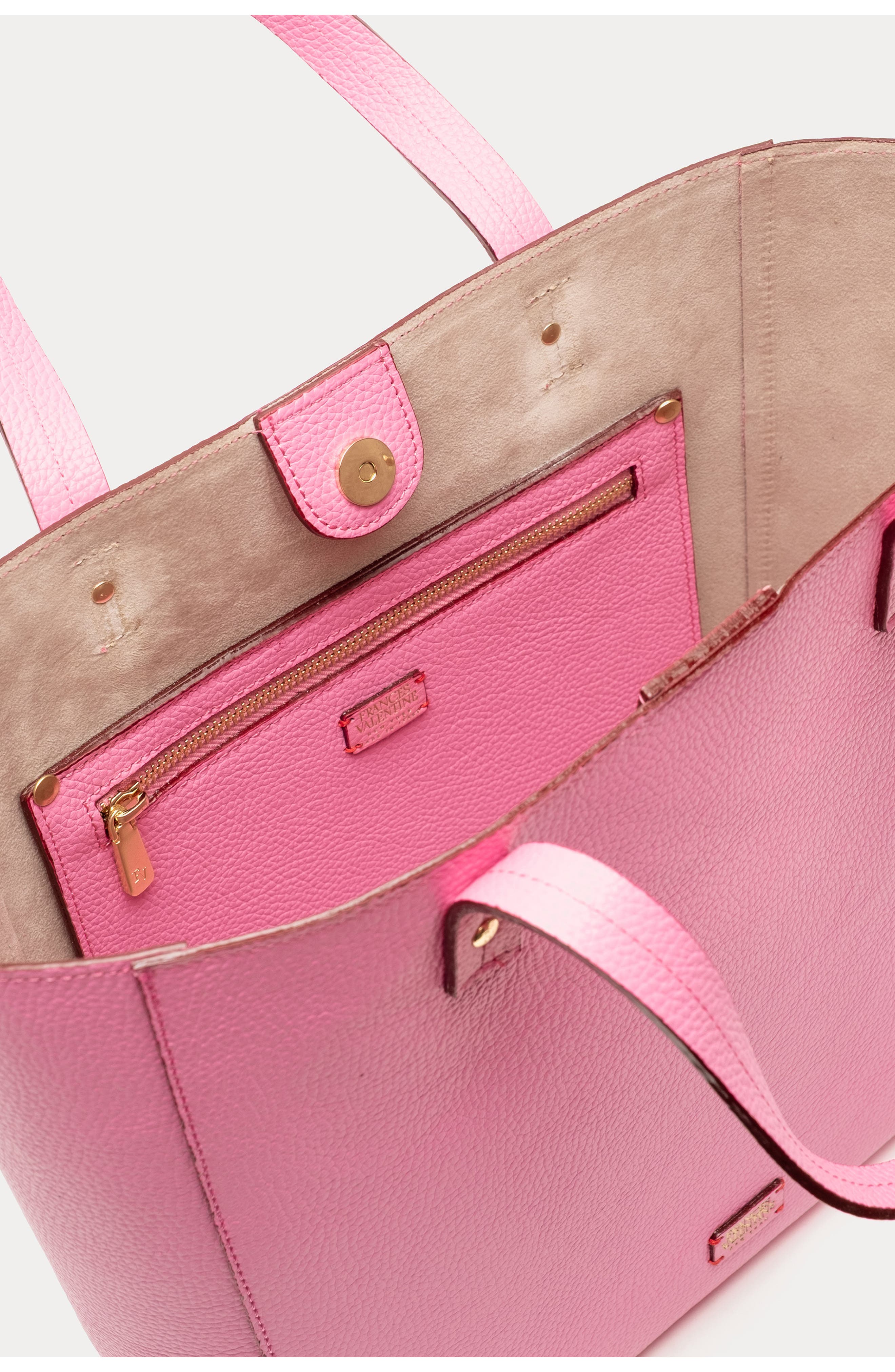 Large Margaret Leather Tote, Alternate, color, PINK