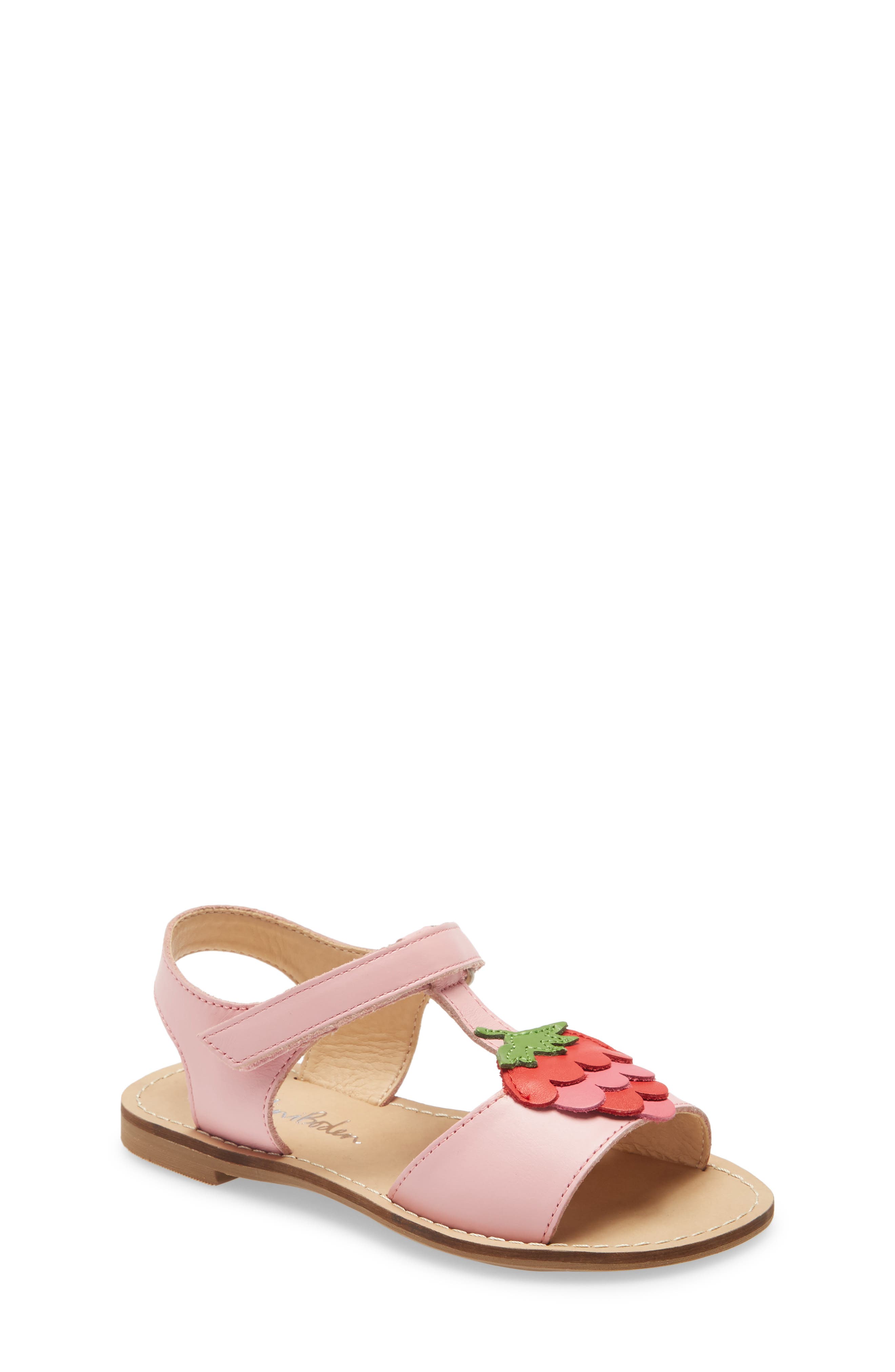Holiday Strappy Sandal, Main, color, PINK STRAWBERRY