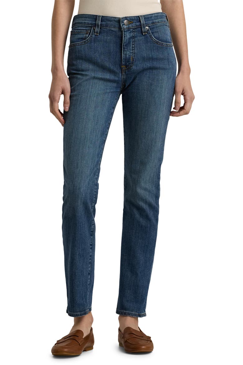 Mid Rise Straight Leg Jeans video