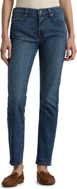 Lauren Ralph Lauren Mid Rise Straight Leg Jeans