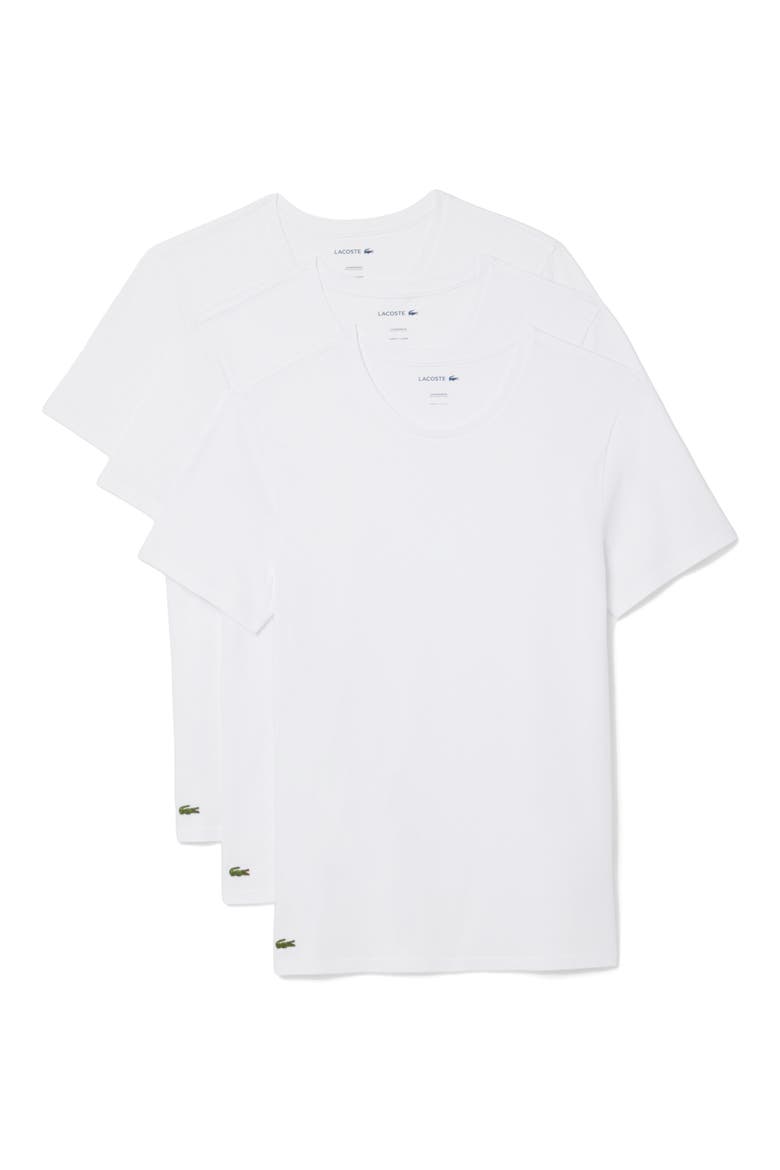 3-Pack Cotton Crewneck T-Shirts, Alternate, color, WHITE