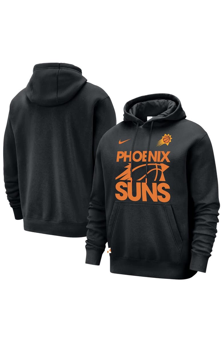 Nike Men's Nike Black Phoenix Suns Courtside Club Pullover Hoodie, Main, color, Black