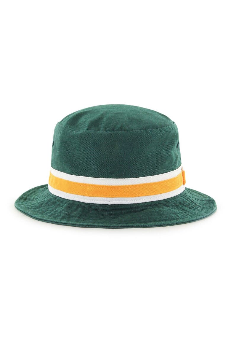 Men's '47 Green Green Bay Packers Striped Bucket Hat, Alternate, color, Green