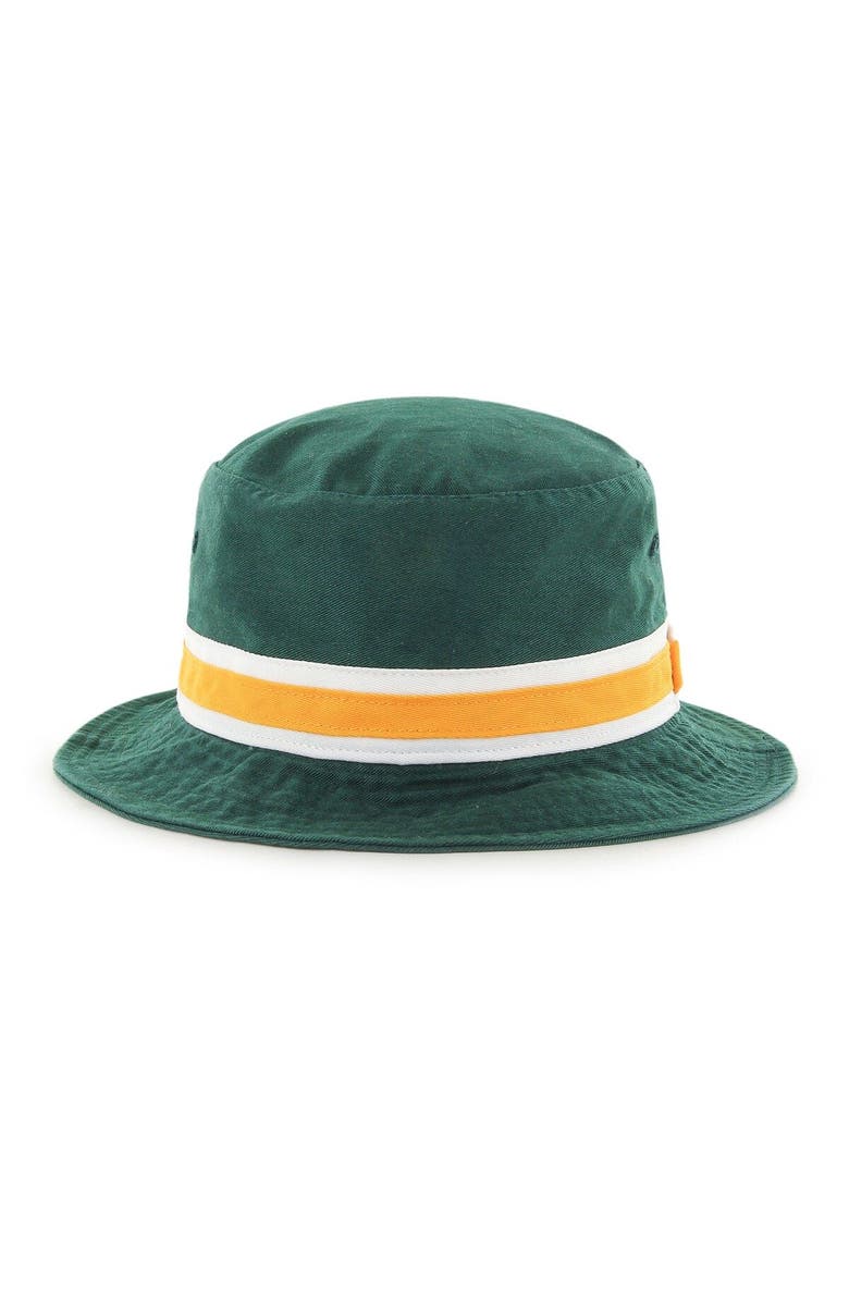 '47 Men's '47 Green Green Bay Packers Striped Bucket Hat, Alternate, color, 