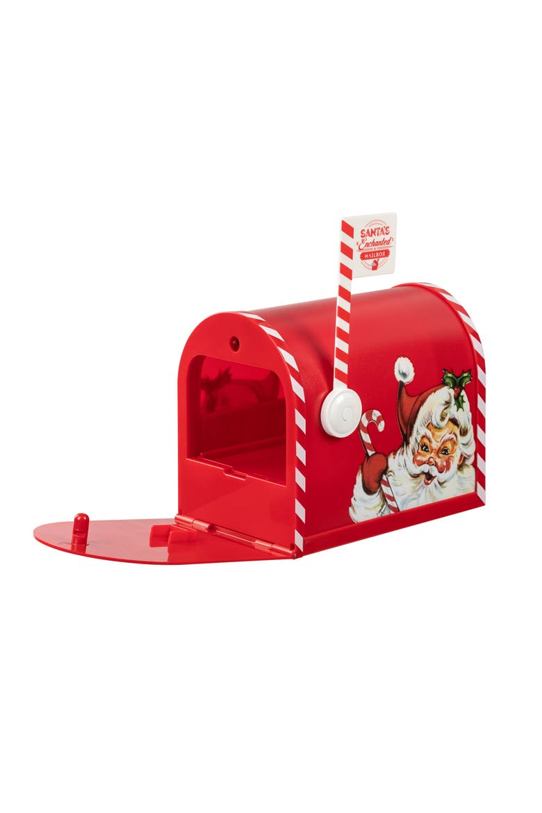 10 in. Santa's Enchanted Mailbox, Alternate, color, Red