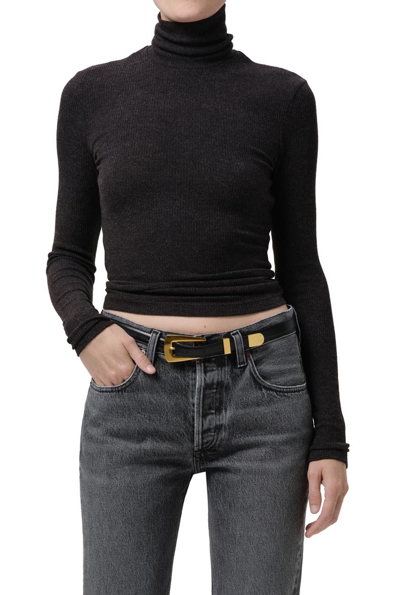 Caradene Turtleneck, Main, color, DARK HEATHER CHARCOAL