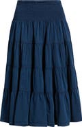 BDG Urban Outfitters Bea Cotton Tiered Skirt