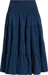 BDG Urban Outfitters Bea Cotton Tiered Skirt