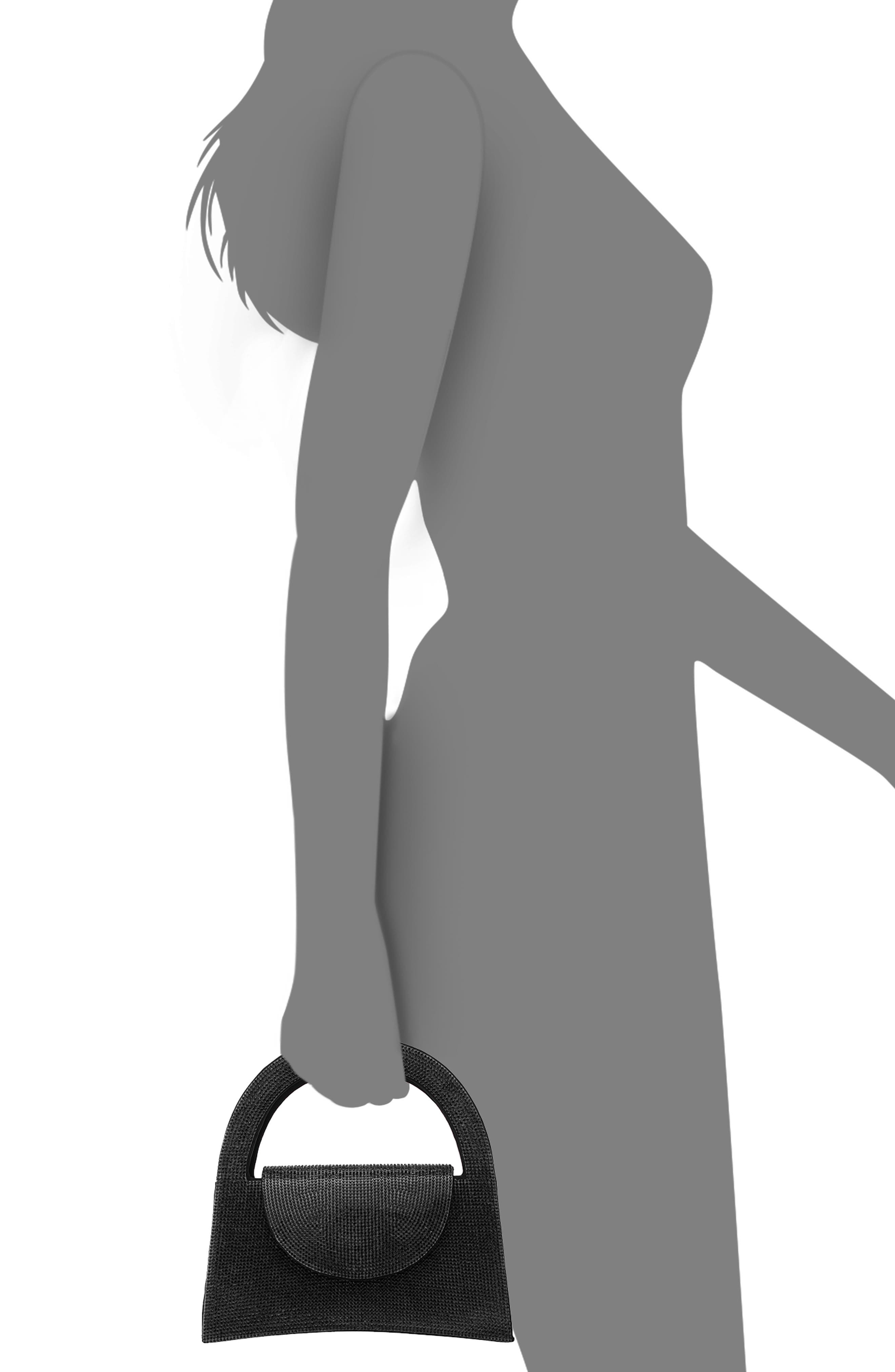 Nina Vixen Crystal Embellished Handbag, Alternate, color, 