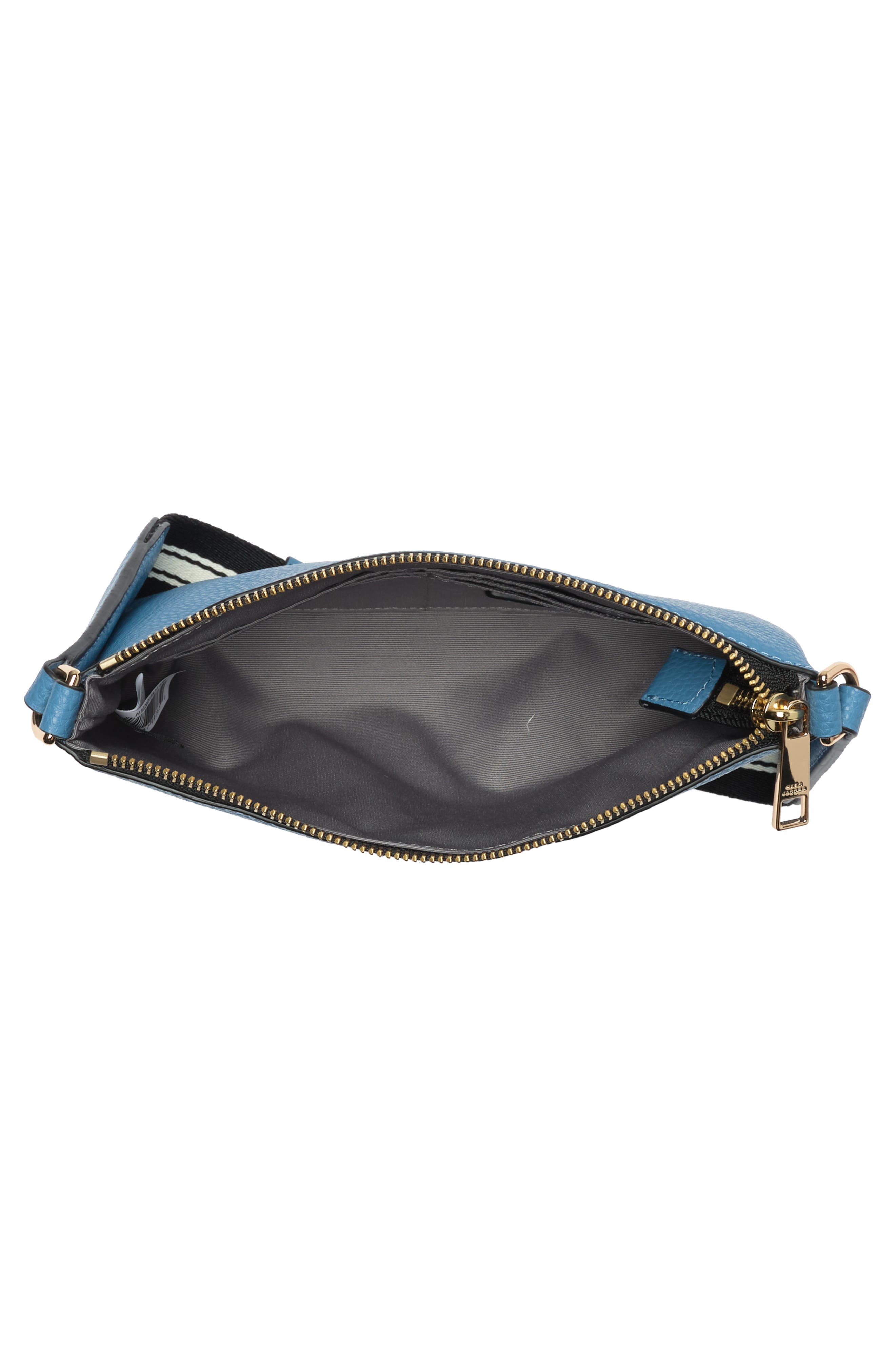 The Cosmo Leather Crossbody Bag, Alternate, color, BLUE HAVEN