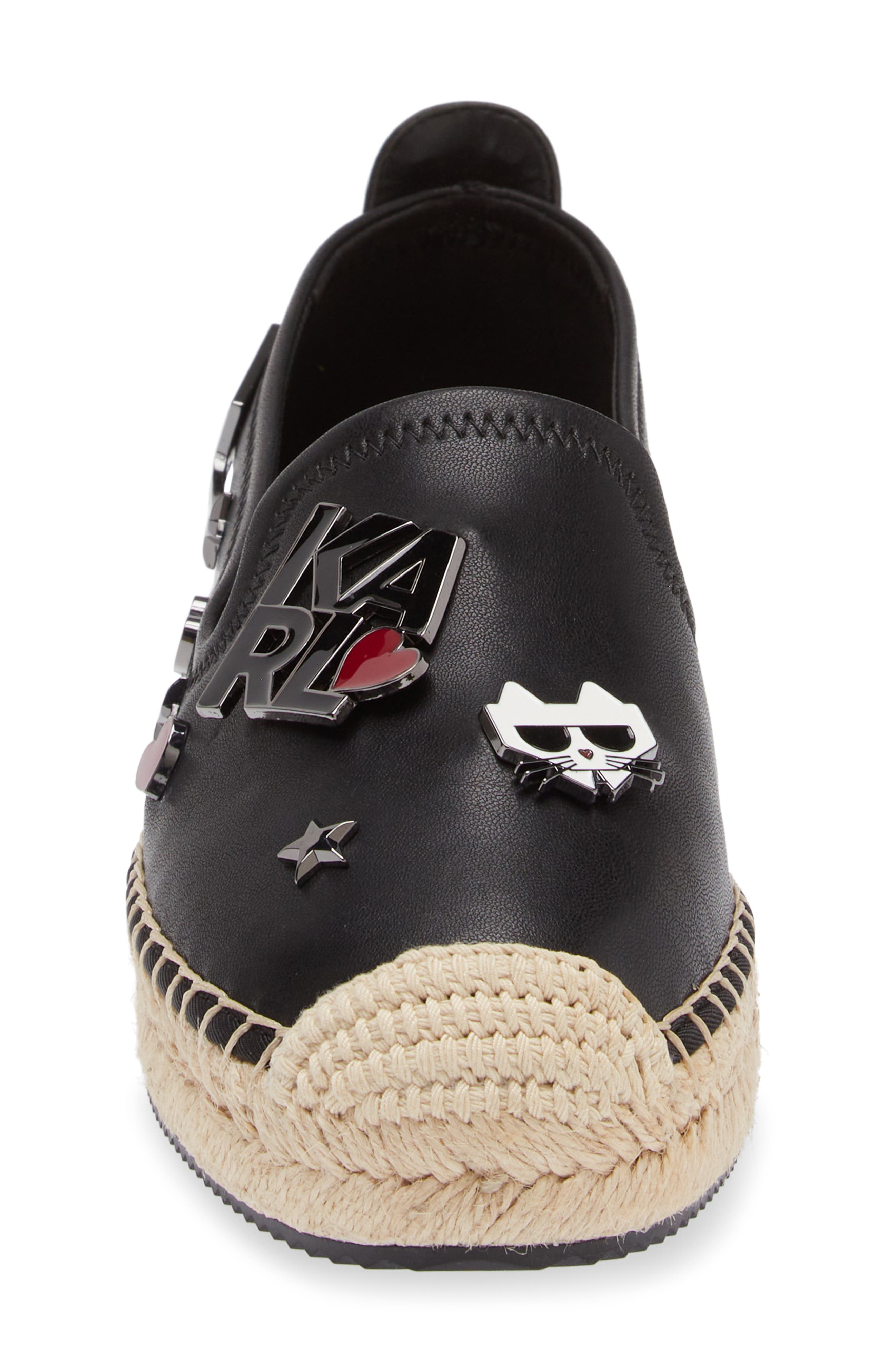 KARL LAGERFELD PARIS Malvie Espadrille Flat, Alternate, color, 