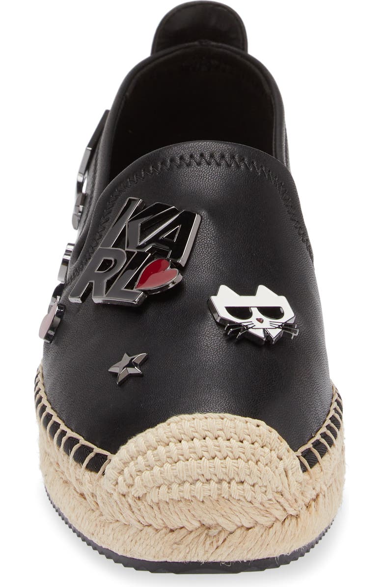 KARL LAGERFELD PARIS Malvie Espadrille Flat, Alternate, color,
