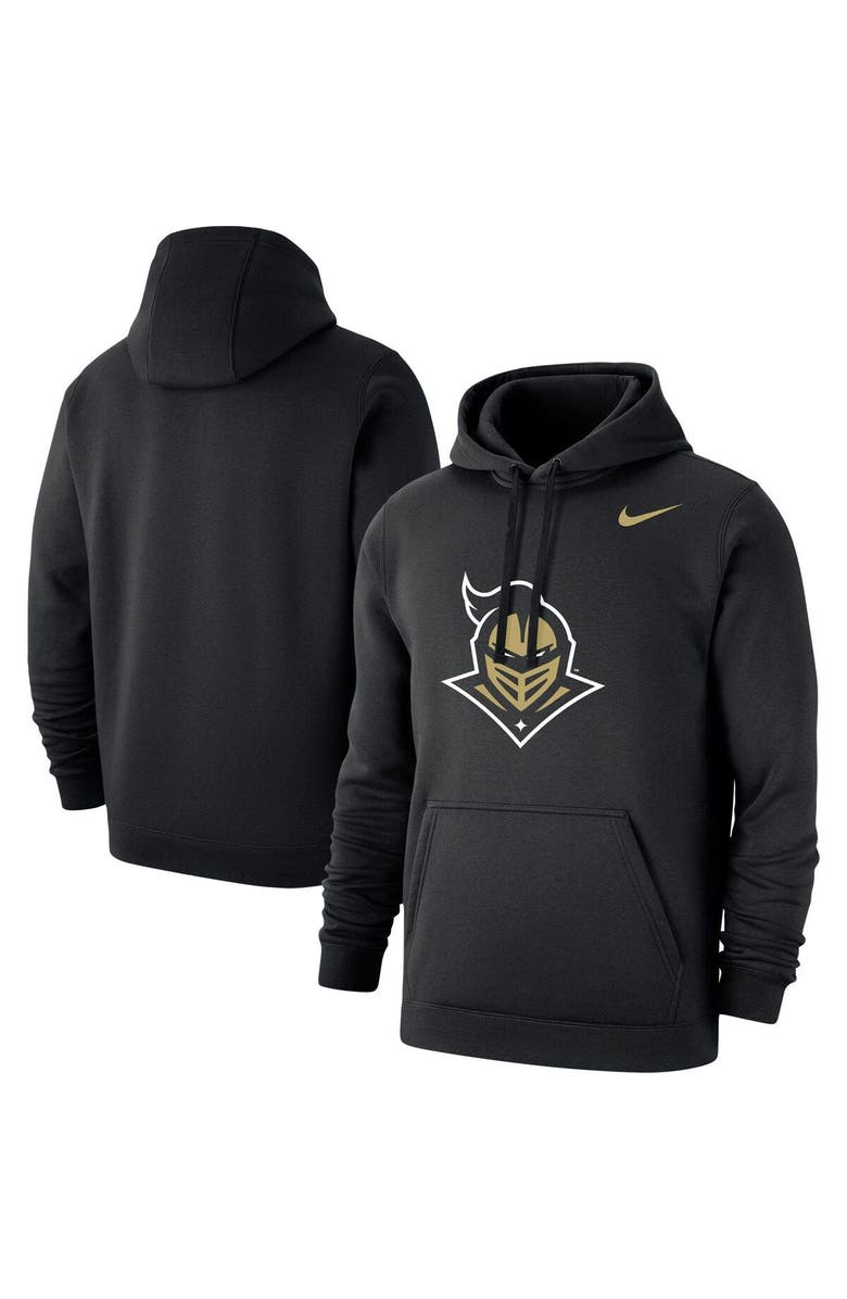 Nike Men's Nike Black UCF Knights Logo Club Pullover Hoodie, Main, color, 