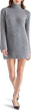 Steve Madden Abbie Long Sleeve Sweater Minidress