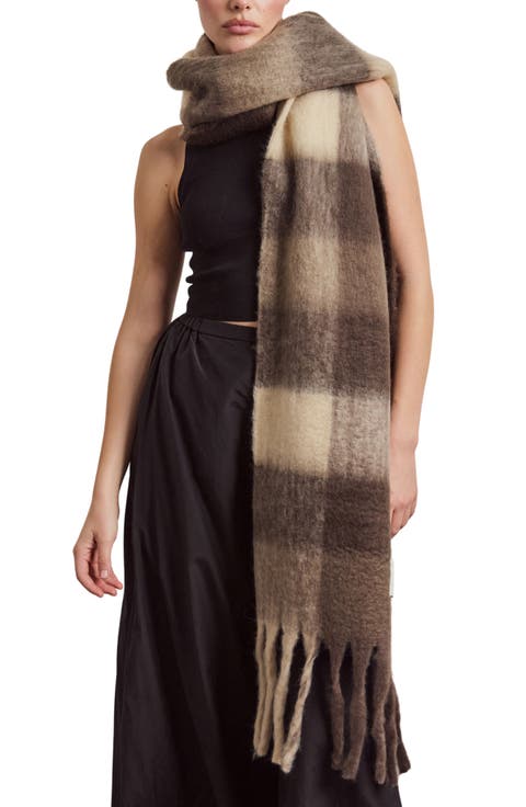 The Reykjavik Check Fringe Scarf