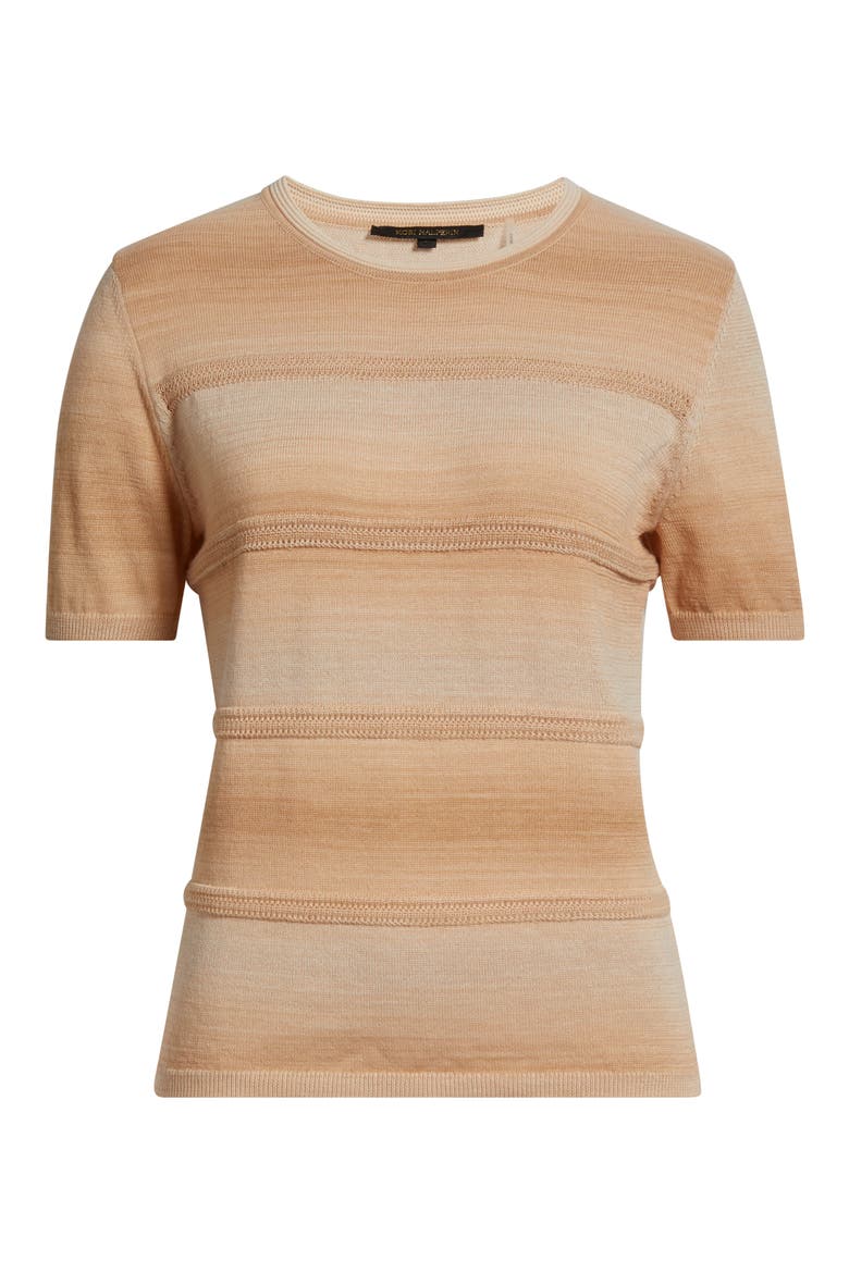 Hayden Pointelle Stripe Ombré Sweater, Alternate, color, NATURAL MULTI