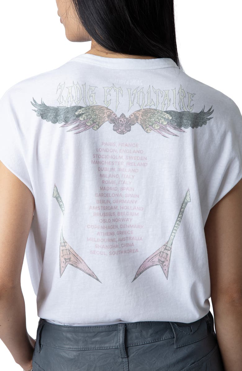 Zadig & Voltaire Cecilia Cotton Graphic T-Shirt, Alternate, color, 