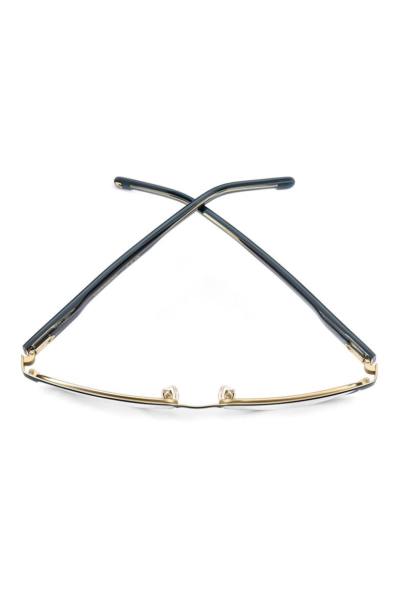 56mm Rectangular Optical Glasses, Alternate, color, BLACK GOLD