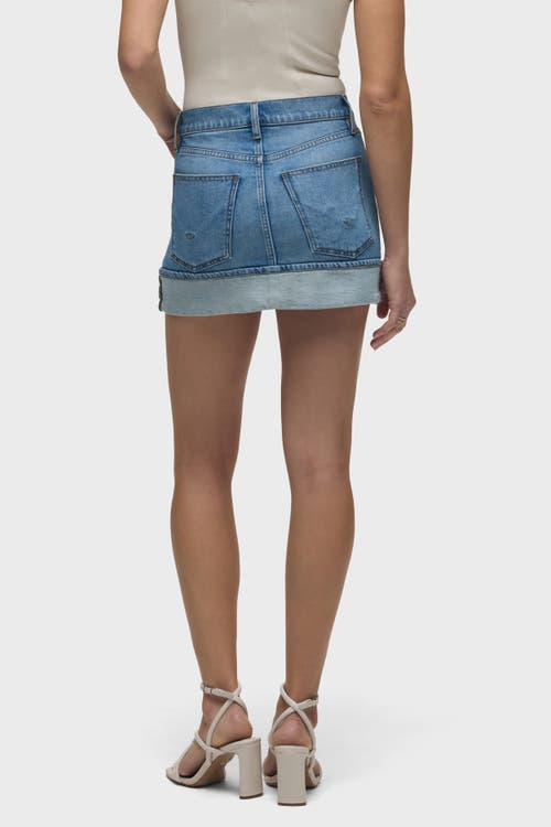 Hudson Jeans Cuff Mini Skirt In Parkwood