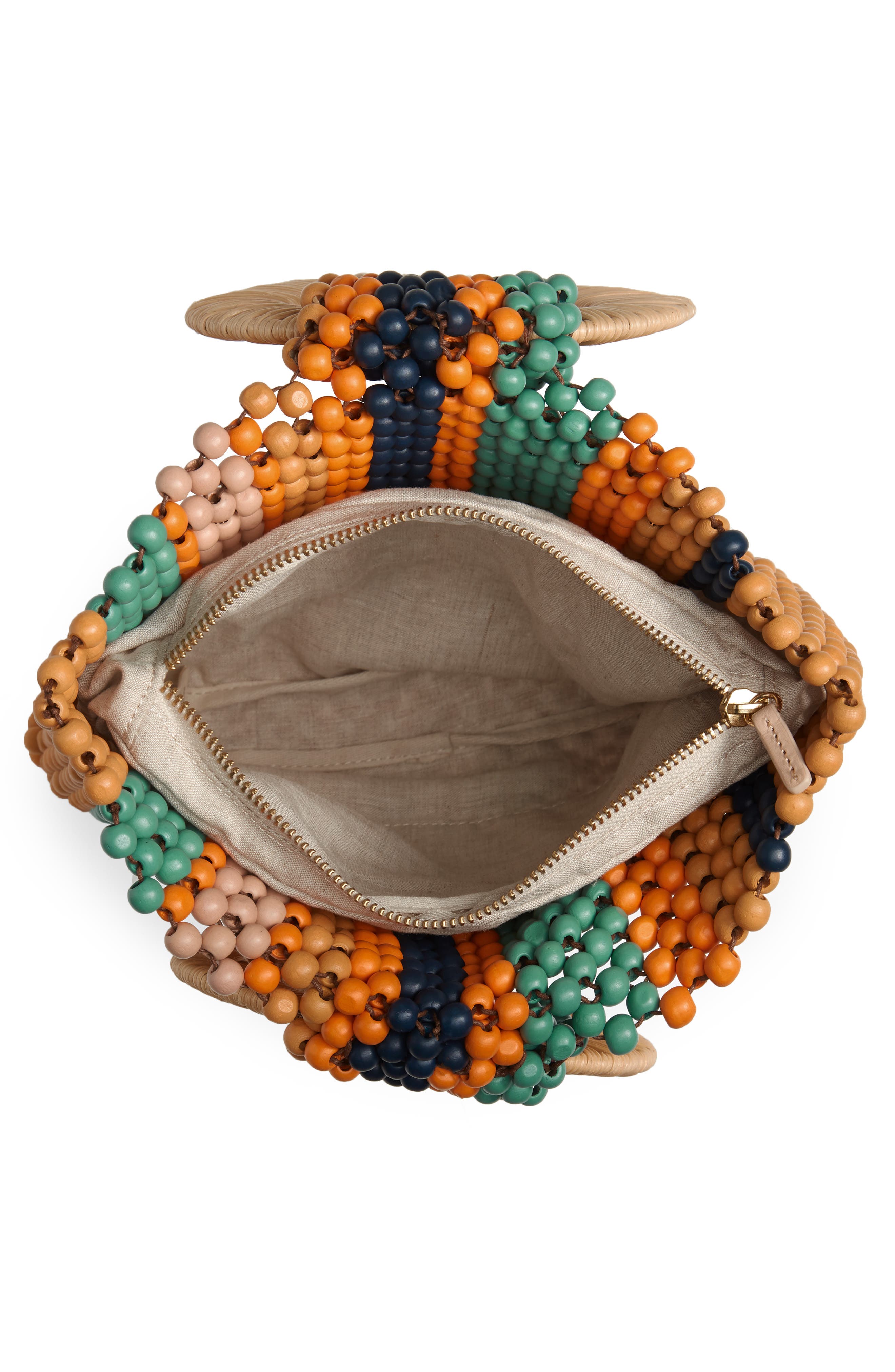 Arusi Beaded Tote, Alternate, color, MARIGOLD