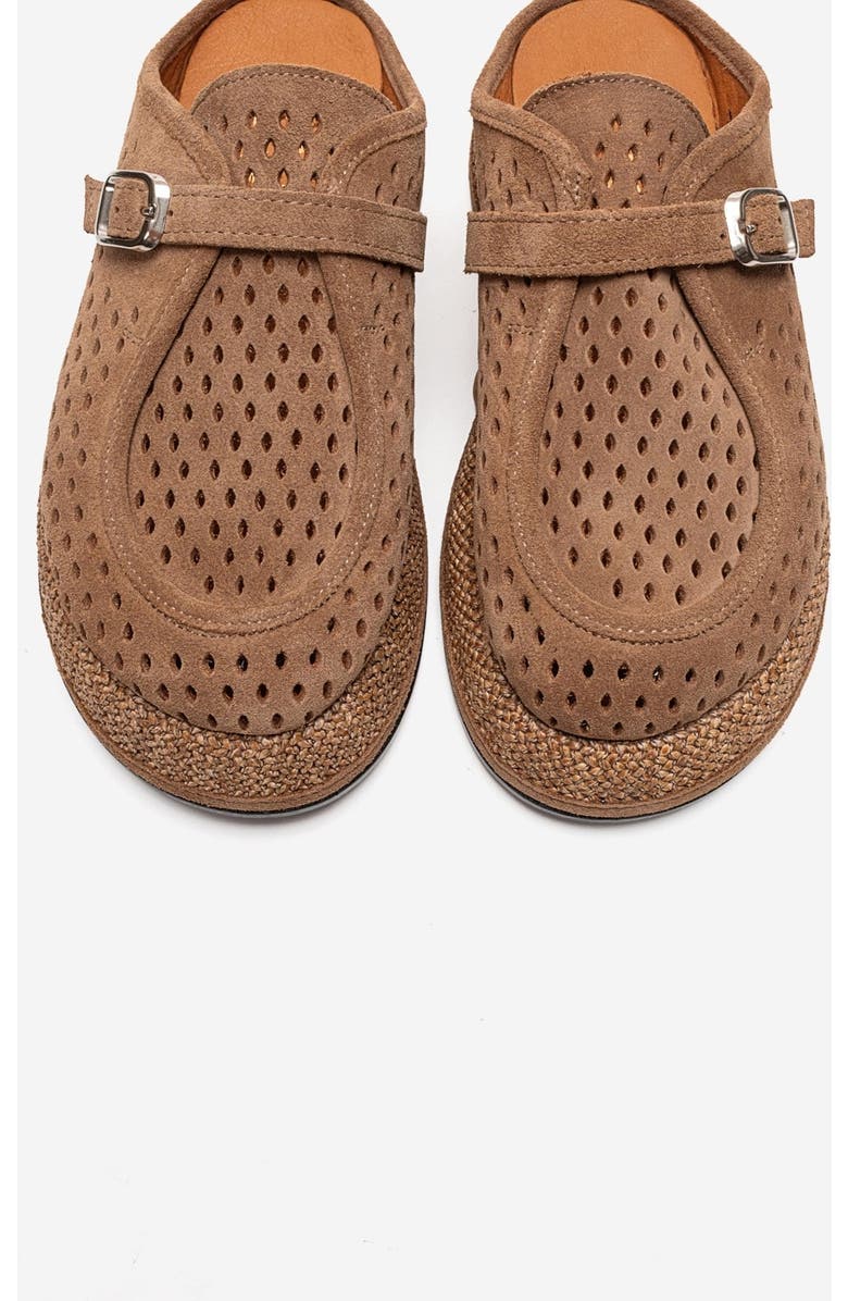 Forever & Always Shoes Vone Leather Mule, Alternate, color, Cognac Suede