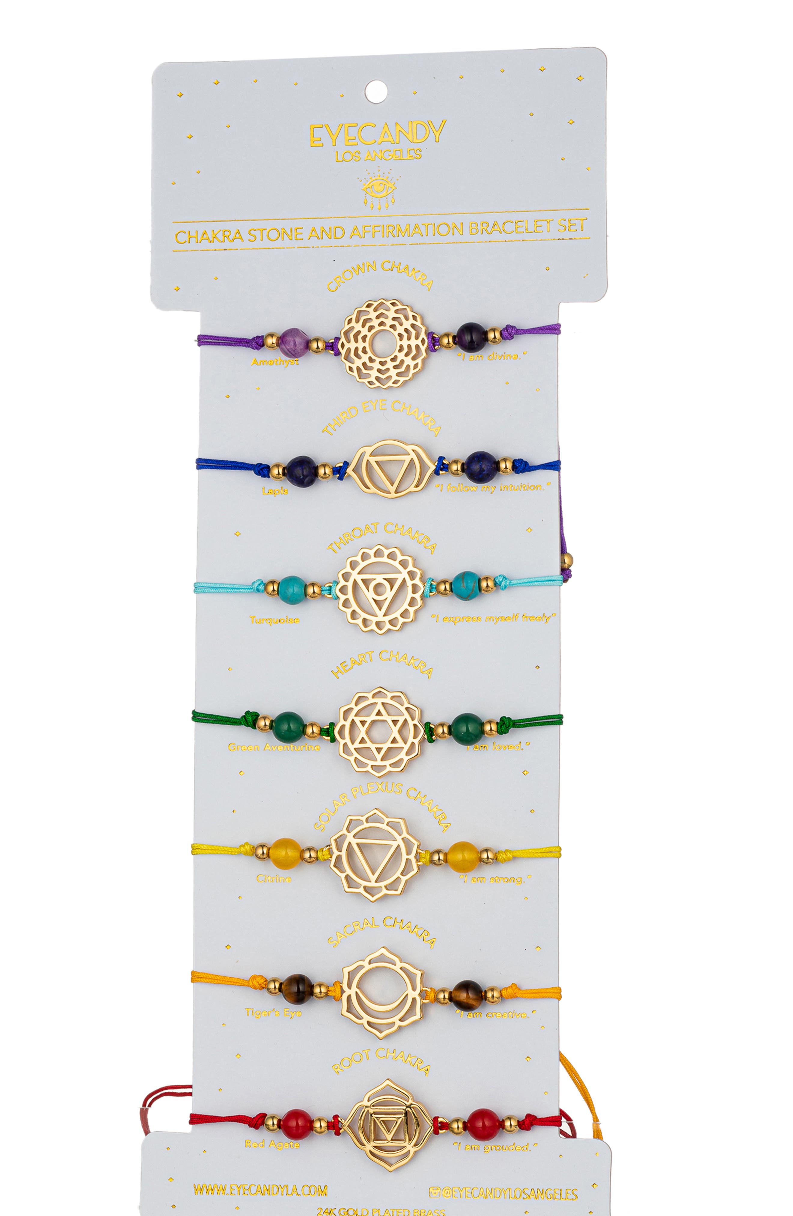 EYE CANDY LOS ANGELES Chakra Bracelet - Set of 7