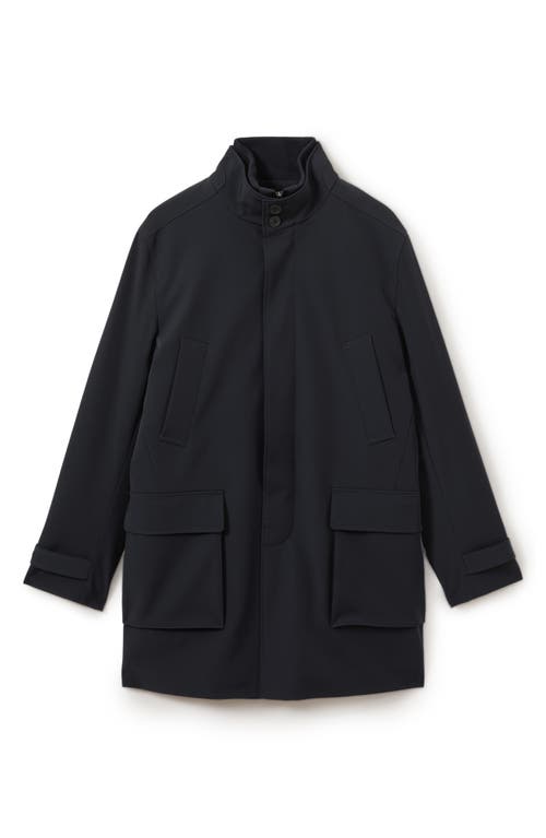 Reiss Player Water Resistant Coat In Blue