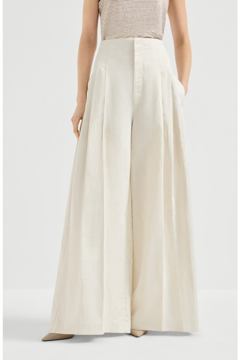Maxi trousers, Main, color, Butter