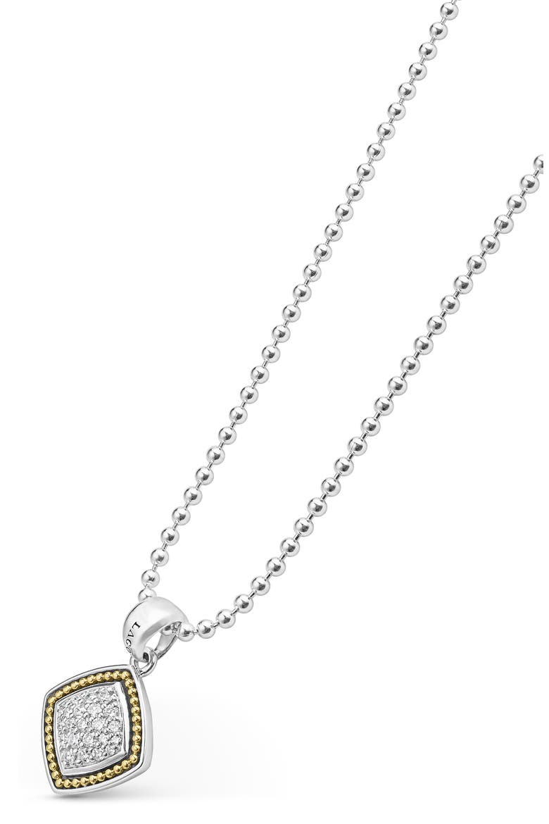 Rittenhouse Diamond Pavé Pendant Necklace , Alternate, color, SILVER